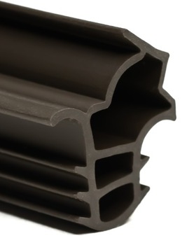 USZCZELKA DRZWI ZEWNĘTRZNE METALOWYCH CIEMNY BRĄZ GRUBA 6 mb