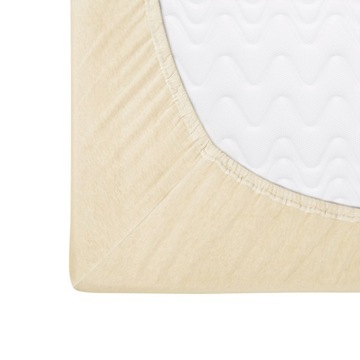 Prześcieradło jersey z gumką 70x140 kremowe DARYMEX, rozciągliwe