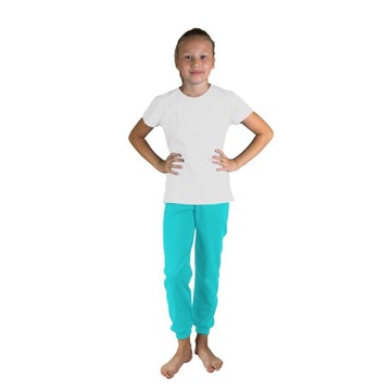 СПОРТИВНЫЕ БРЮКИ ИЗ ХЛОПКА, СПОРТИВНОГО КАЧЕСТВА, 116 СМ.