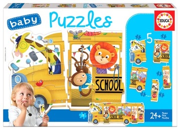 Educa Puzzle 3-5 el Autobus szkolny