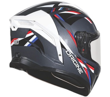 Шлем ORIGINE PISTA MESH белый глянец холодный серый M