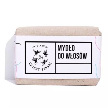 4 Szpaki Mydło do włosów z olejem rycynowym