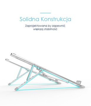 Универсальная алюминиевая подставка для ноутбука.