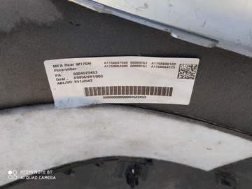 MERCEDES A TŘÍDA 176 NÁRAZNÍK ZADNÍ