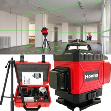 POZIOMICA LASEROWA LASER KRZYŻOWY Z DUŻY STATYW