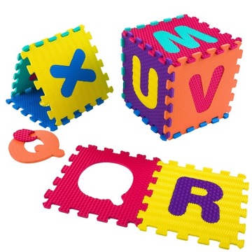 Mata piankowa puzzle piankowe EVA dla dziecka 10el