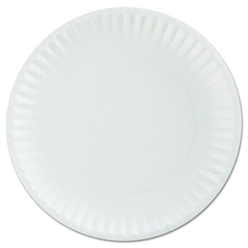 TALERZ JEDNORAZOWY PAPIEROWY OBIADOWY 23CM BIAŁY 100 SZTUK