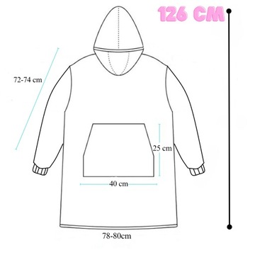 СВИТШОТ-ОДЕЯЛО ОВЕРСАЙЗ ТЕПЛЫЙ 2В1 толстый МЕХОВОЙ СВИТШОТ XXL С КАПЮШОНОМ