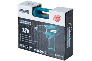 АККУМУЛЯТОРНАЯ ДРЕЛЬ, ОТВЕРТКА, 2 АККУМУЛЯТОРА, КОРПУС