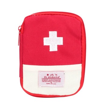 Portable Mini Car First Aid Kit Pouch Home Medicine Storage Bag Outdoor