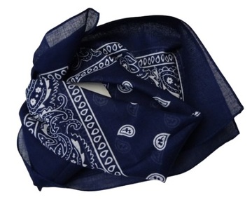 CHUSTKA100%bawełna wzór BANDANA GRANAT 53/53 cm