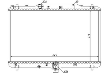 CHLADIČ MOTORU FIAT SEDICI SUZUKI SX4 1.6D/1.9D