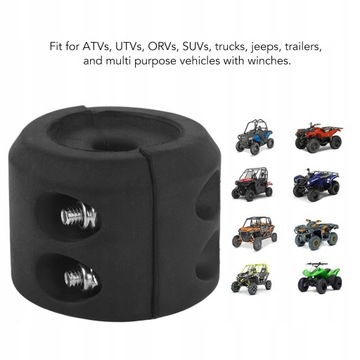 Замок крюка троса лебедки. Резиновая крышка троса.