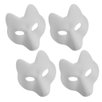 STROJE NA HALLOWEEN DEKORACJA DIY PUSTA MASKA FOX THERIAN DLA PANNY