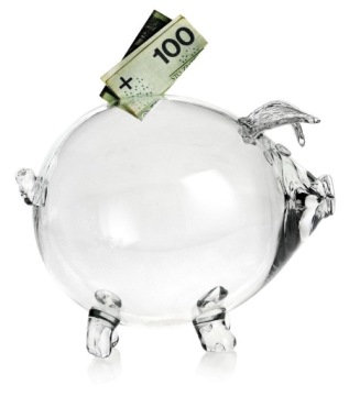 Стеклянная копилка PIGGY с ГРАВИРОВКОЙ на макс. 24 символа.