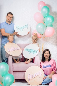 Рамка для фото с аистом, подарок на рождение ребенка, детский душ, 14 цветов