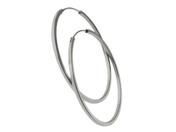 Kolczyki koła kółka 4 cm przekrój kwadratowy k3014