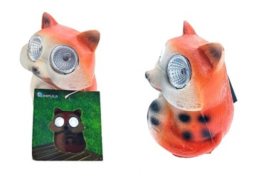 Figurka lampa solarna lis polyresin 8,5x7x7 cm NL
