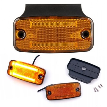 LAMPA OBRYSOWA LED obrysówka POMARAŃCZOWA 12V 24V