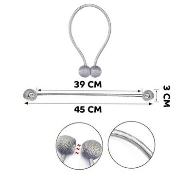 КРЫШКА МАГНИТНАЯ ПРЯЖКА ДЛЯ ЗАЖИМА НА СТРУНЕ ДЛЯ ШТОР