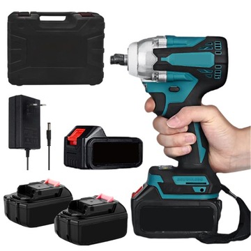 KLUCZ UDAROWY AKUMULATOROWY MAKITA 3X BATERIA 650Nm 18V 3500mAh SKRZYNIA