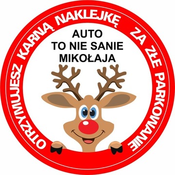 Świąteczne karniaki / karniak za złe parkowanie