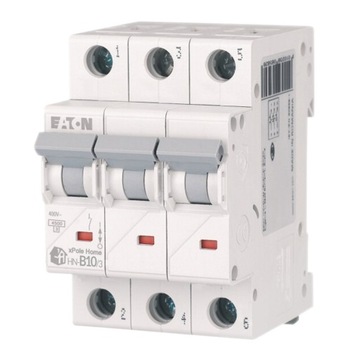 EATON Wyłącznik nadprądowy HN 3P B10A 6kA 194879