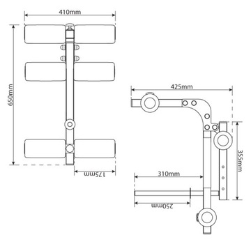 НАКЛОННАЯ СКАМЬЯ С МОЛИТВЕННОЙ СТОЙКОЙ + ЖИМ НОГАМИ