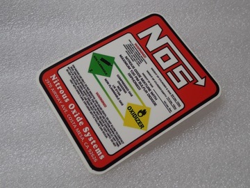 НАКЛЕЙКА NOS NITRO NITROUS OXIDE Systems НАКЛЕЙКА 7,2 x 9,5 см