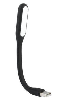 СИЛИКОНОВАЯ USB-ЛАМПА - ЧЕРНАЯ - CE