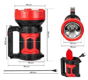 СВЕТОДИОДНЫЙ ТАКТИЧЕСКИЙ ФОНАРЬ АККУМУЛЯТОРНЫЙ 230 В МОЩНЫЙ VAYOX