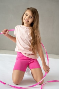 ДЕТСКИЕ ЛЕГИНГИ 1/2 ДЖИНСЫ ДЛЯ ДЕВОЧЕК 140