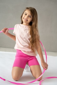 DZIECIĘCE LEGGINSY 1/2 GETRY DZIEWCZĘCE JEANS 146