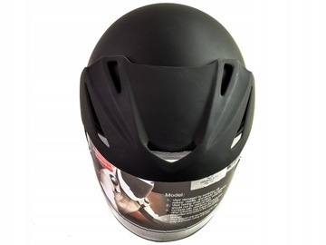 Kask Otwarty na Skuter Daszek Czarny Mat TORQ M