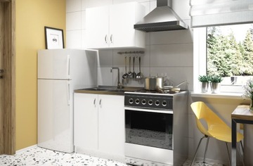 Кухонный шкаф подвесной, белый, 80х60х30, массивный