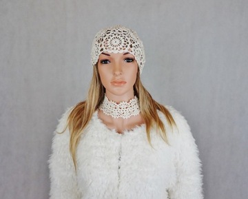 ШАПКА РУЧНОЙ РАБОТЫ ЭКрю