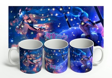 ZESTAW KUBEK TATUAŻE NAKLEJKI HATSUNE MIKU JAKOŚĆ
