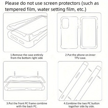 360 Całe Ciało Przód Tył Przezroczyste Etui Na IPhone 13 14 11 12 Pro Max