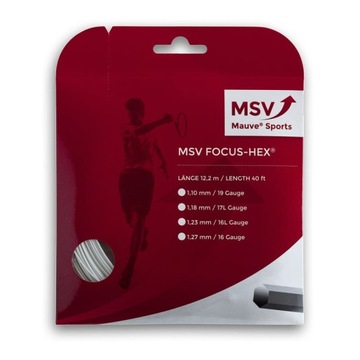 Naciąg MSV Focus Hex biały set 12 m. - 1,23 mm