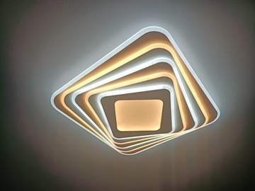 Nowoczesny Plafon sufitowy BIAŁY LED FOX Mocna !!