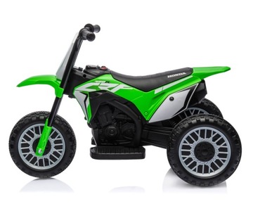 Автомобиль на аккумуляторе Мотоцикл HONDA CRF 450R Green Motor Cross, 3 колеса