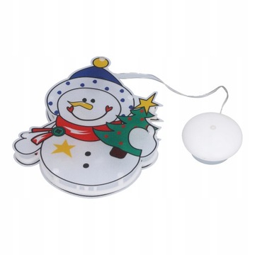 Рождественский снеговик на светодиодном оконном светильнике