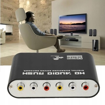Конвертер аудиодекодера DTS AC3 в 5.1 Toslink