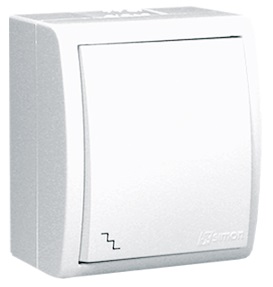 SIMON AQUARIUS IP54 Łącznik schodowy n/t biały