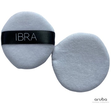 IBRA Пуховка круглая для нанесения пудры и рассыпчатой ​​косметики, 1 шт.