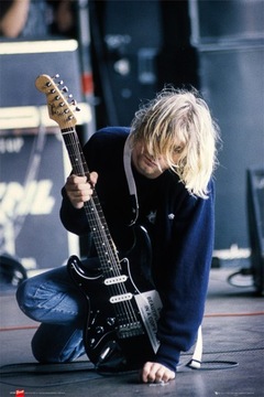 Kurt Cobain Gitara - Nirvana - plakat 61x91,5 cm