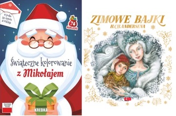 Zestaw Świąteczne kolorowanie z Mikołajem + Zimowe bajki Andersena