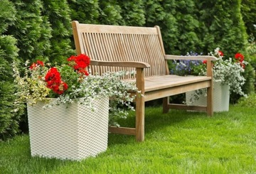 ЦВЕТОЧНЫЙ ГОРШОК С КВАДРАТНОЙ ПЛАСТИКОВОЙ ВСТАВКОЙ, БАЛКОН, БОЛЬШОЙ БЕЛЫЙ ЦВЕТОЧНЫЙ ГОРШОК