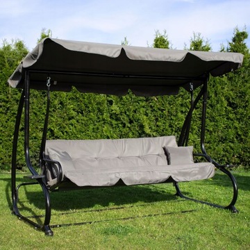 ОТДЕЛЬНЫЕ САДОВЫЕ КАЧЕЛИ С КРЫШКОЙ, 50x172см, 4 ЧЕЛОВЕКА, ОТДЫХ, САД