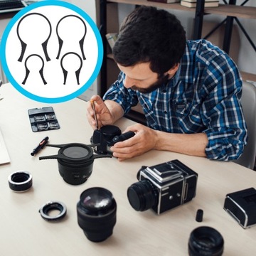 4 шт. Ключ для фильтра объектива камеры Пластиковый фильтр